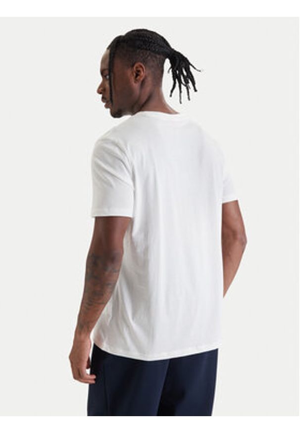 Hugo - HUGO T-Shirt Dostino 50557674 Écru Regular Fit. Kolor: kremowy. Materiał: bawełna