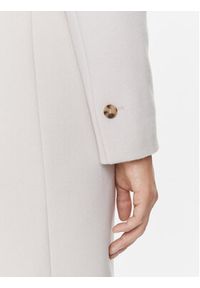 Calvin Klein Płaszcz wełniany Essential K20K206877 Écru Regular Fit. Materiał: wełna