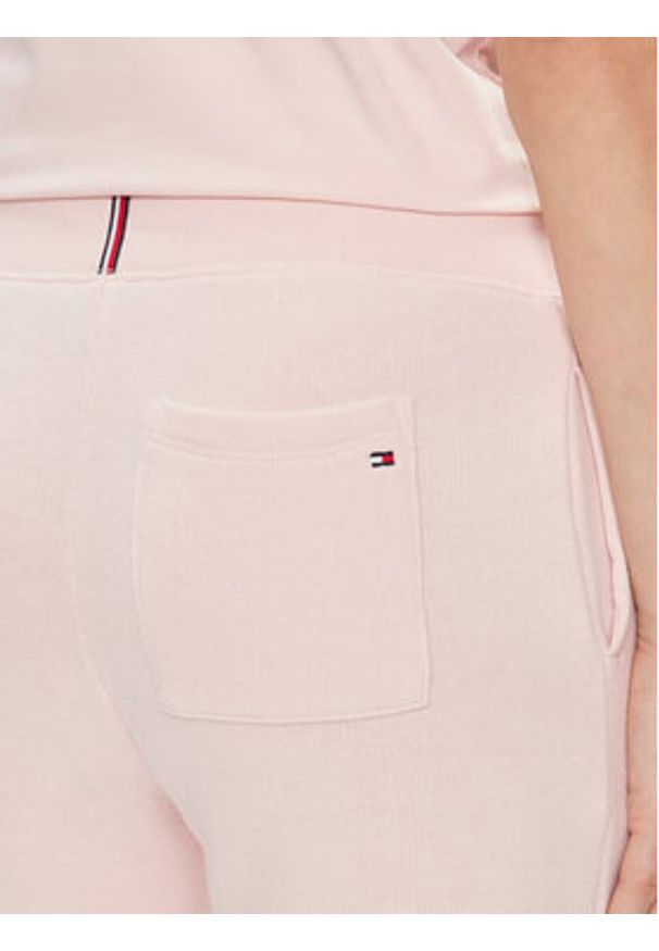 TOMMY HILFIGER - Tommy Hilfiger Spodnie dresowe 1985 WW0WW38690 Różowy Tapered Fit. Kolor: różowy. Materiał: bawełna