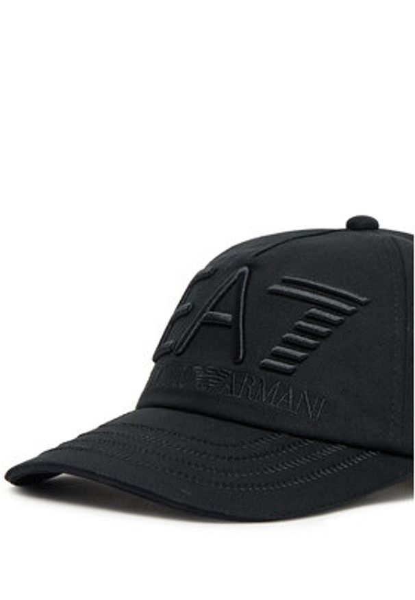 EA7 Emporio Armani Czapka z daszkiem 7X000052 AF13150 UC001 Czarny. Kolor: czarny. Materiał: materiał, bawełna