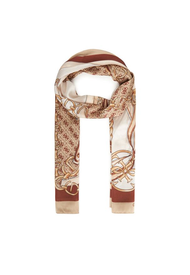 Guess Szal AW5339 POL03 Beżowy. Kolor: beżowy. Materiał: poliester, materiał