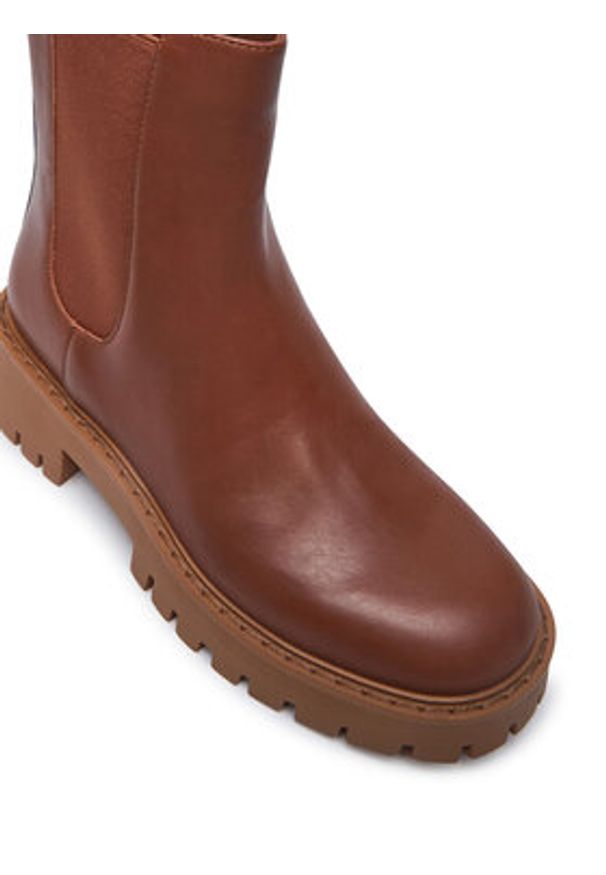 MICHAEL Michael Kors Sztyblety Asher 40F4ASFE6L Brązowy. Kolor: brązowy. Materiał: skóra