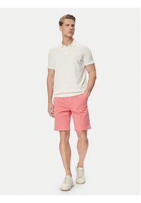 BOSS Szorty materiałowe 50536723 Czerwony jasny Slim Fit. Kolor: czerwony. Materiał: bawełna #3