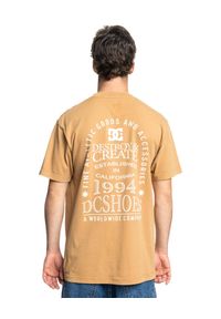 DC Shoes - Koszulka z krótkim rękawem dla Mężczyzn LINE UP Brązowy. Kolor: brązowy. Materiał: materiał, bawełna. Długość rękawa: krótki rękaw. Długość: krótkie