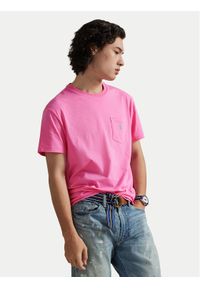 Polo Ralph Lauren T-Shirt 710671438511 Różowy Custom Slim Fit. Typ kołnierza: polo. Kolor: różowy. Materiał: bawełna #1