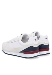 TOMMY HILFIGER - Tommy Hilfiger Sneakersy Light Eva Runner FM0FM05907 Biały. Kolor: biały. Materiał: skóra, zamsz #6