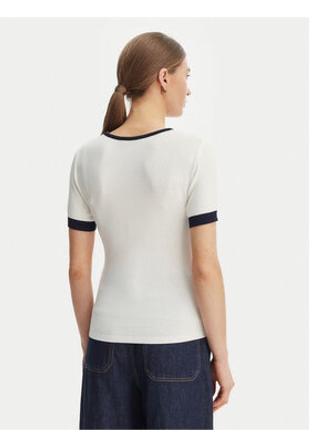 Rinascimento Bluzka CFM0012253003 Biały Slim Fit. Kolor: biały. Materiał: syntetyk