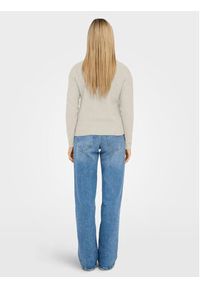 only - ONLY Sweter 15297168 Beżowy Regular Fit. Kolor: beżowy. Materiał: syntetyk