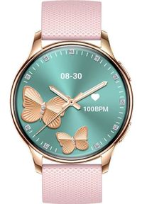 Wasserman - Smartwatch damski Valdus VL39 PRO AMOLED, menu PL, pink. Rodzaj zegarka: smartwatch