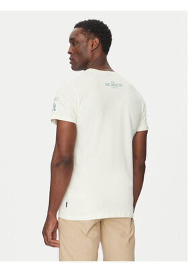 INDICODE T-Shirt Inflorallo 41-137 Écru Regular Fit. Materiał: bawełna