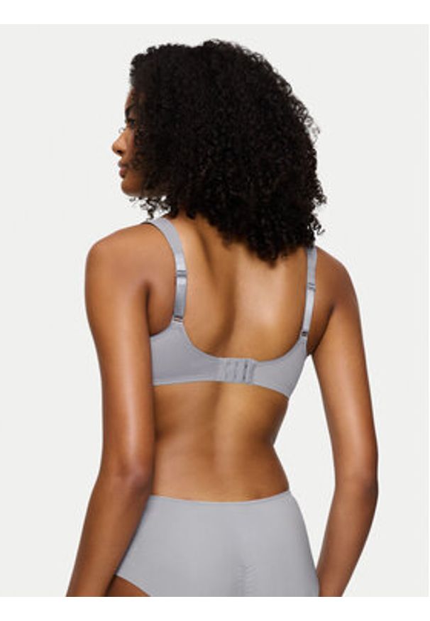 Triumph Biustonosz z fiszbiną Essential 10219713 Szary. Kolor: szary. Materiał: syntetyk