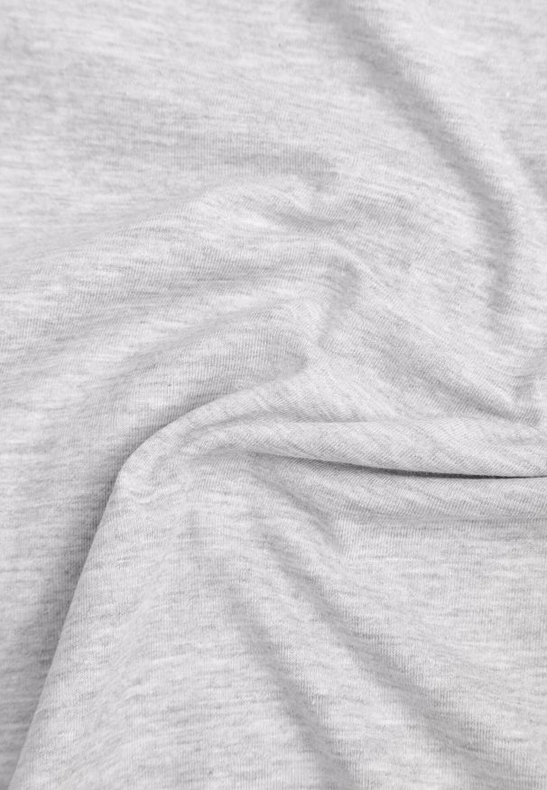 Born2be - Jasnoszary T-shirt Keatris. Kolor: szary. Materiał: bawełna, dzianina. Długość rękawa: krótki rękaw. Długość: krótkie