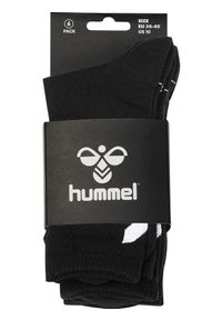 Skarpetki czarne Hummel hmlCHEVRON 6-PACK SOCKS uniwersalne. Kolor: czarny. Sport: fitness