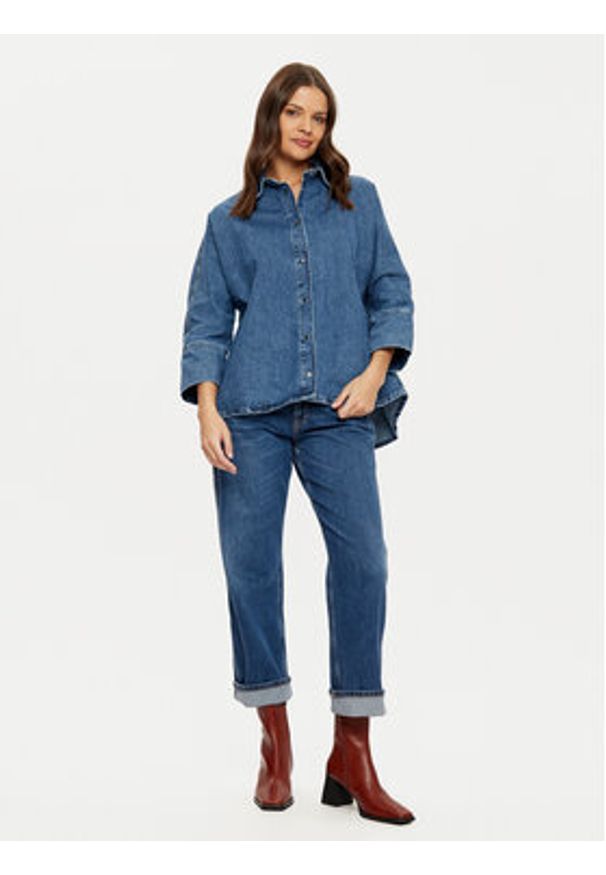 only - ONLY Koszula jeansowa 15332126 Niebieski. Kolor: niebieski. Materiał: bawełna