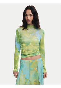 Desigual Spódnica maxi Desvanecer 25WWFK06 Zielony Regular Fit. Kolor: zielony. Materiał: syntetyk