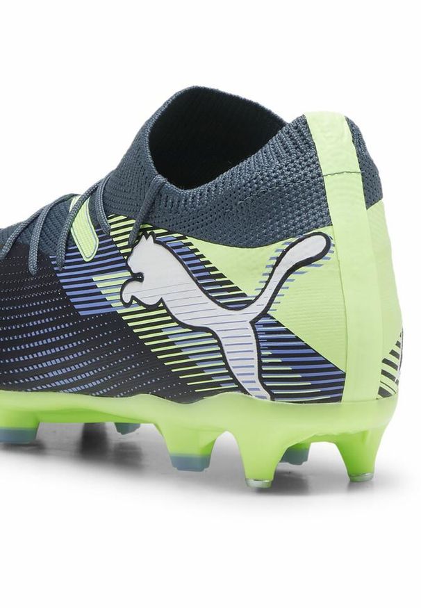 Puma - Buty piłkarskie FUTURE 7 MATCH MxSG PUMA Gray Skies White Fizzy Apple Yellow. Kolor: biały, wielokolorowy, żółty, szary. Sport: piłka nożna