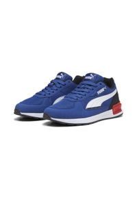 Puma - Młodzieżowe buty sportowe Graviton PUMA Clyde Royal White Black Blue. Okazja: na co dzień. Kolor: biały