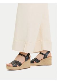 Clarks Espadryle Sabina Strap 26181462 Czarny. Kolor: czarny. Materiał: skóra #6