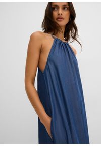 bonprix - Sukienka jeansowa z lejącego lyocellu. Kolor: niebieski. Materiał: lyocell, jeans #2