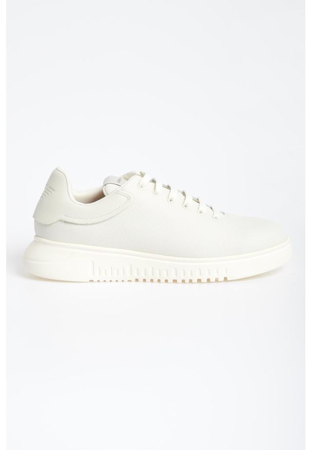 Emporio Armani - Sneakersy męskie skórzane EMPORIO ARMANI. Materiał: skóra