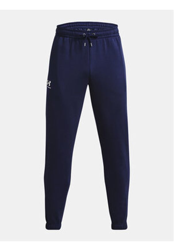 Under Armour Spodnie dresowe UA Essential Fleece Jogger 1373882 Granatowy Regular Fit. Kolor: niebieski. Materiał: dresówka, bawełna