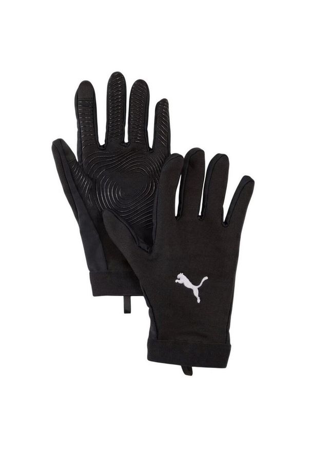 Puma - Zimowe Rękawice Piłkarskie Unisex Dla Dorosłych. Kolor: czarny. Sezon: zima. Sport: piłka nożna