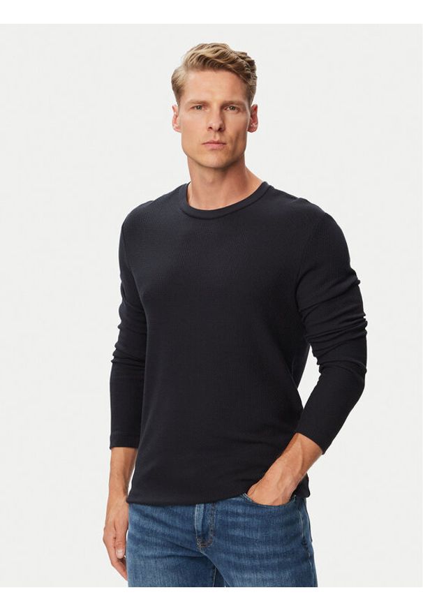 JOOP! Jeans Longsleeve Jjj-Phineus 30103355 Granatowy Regular Fit. Kolor: niebieski. Materiał: bawełna. Długość rękawa: długi rękaw