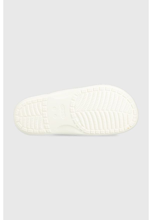 Crocs klapki damskie. Materiał: materiał. Obcas: na obcasie. Wysokość obcasa: niski