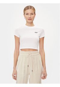 Tommy Jeans T-Shirt Script DW0DW17366 Biały Slim Fit. Kolor: biały. Materiał: bawełna #1