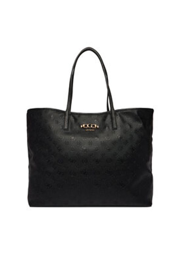 Guess Torebka Victtoria HWPD95 14290 Czarny. Kolor: czarny. Materiał: skórzane