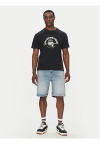 Quiksilver T-Shirt EQYZT08056 Czarny Regular Fit. Kolor: czarny. Materiał: bawełna #3