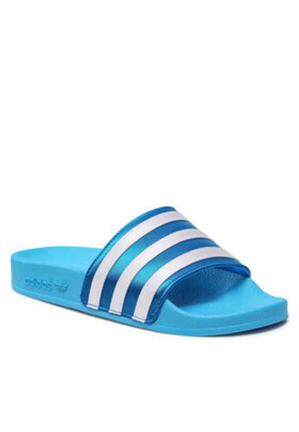 Adidas - adidas Klapki adilette W GX8639 Niebieski. Kolor: niebieski. Materiał: materiał