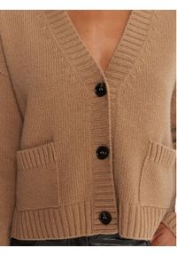 Weekend Max Mara Kardigan Filmato 2525346062 Beżowy Regular Fit. Kolor: beżowy. Materiał: wełna