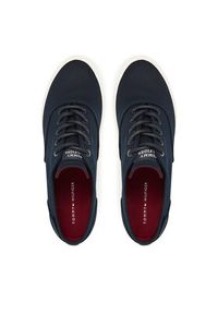 TOMMY HILFIGER - Tommy Hilfiger Tenisówki Hi Vulc Low Oxford Twill FM0FM05400 Granatowy. Kolor: niebieski. Materiał: materiał #3