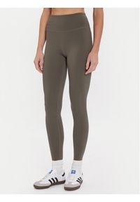 GIRLFRIEND COLLECTIVE - Girlfriend Collective Legginsy Float 4021 Beżowy Slim Fit. Kolor: beżowy. Materiał: syntetyk