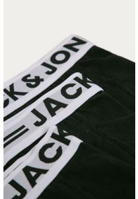 Jack & Jones - Bokserki dziecięce (3-pack). Kolor: czarny. Materiał: bawełna, dzianina, elastan. Wzór: gładki #3