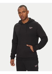 Reebok Bluza Identhlty Small Logo 100221784 Czarny Regular Fit. Kolor: czarny. Materiał: syntetyk, bawełna #1