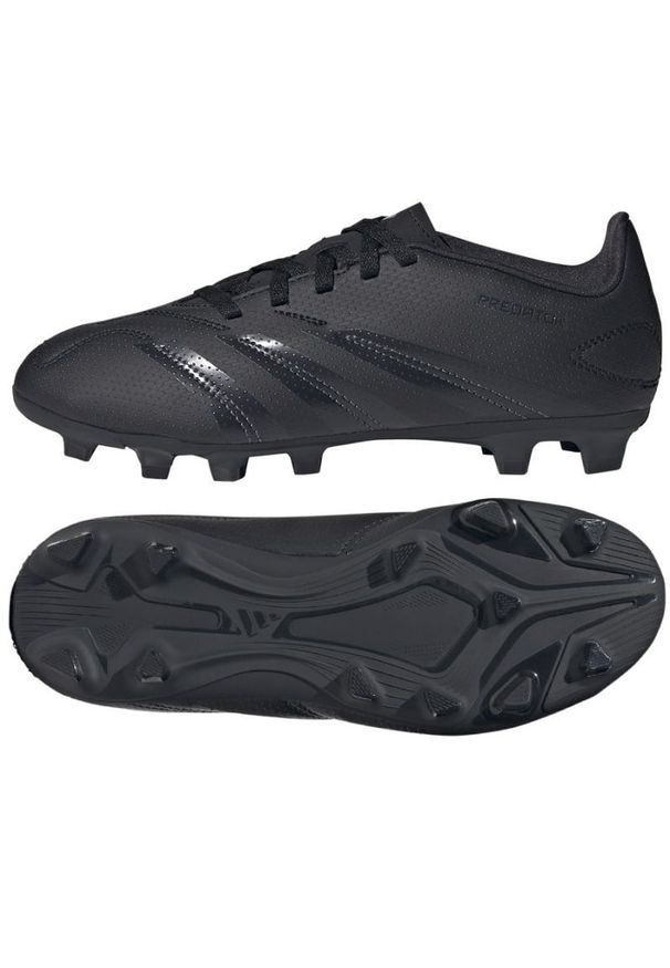 Adidas - Buty adidas Predator Club FxG Jr IG5428 czarne. Kolor: czarny. Materiał: syntetyk, materiał. Szerokość cholewki: normalna