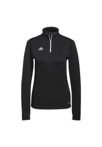 Bluza piłkarska damska Adidas Entrada 22 Training Top. Kolor: czarny. Sport: piłka nożna