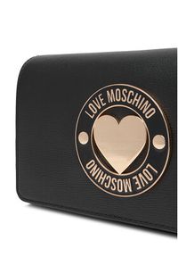 Love Moschino - LOVE MOSCHINO Torebka JC4368PP0NKG0000 Czarny. Kolor: czarny. Materiał: skórzane #3