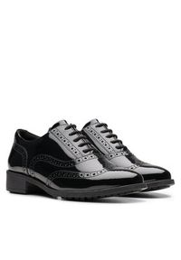 Clarks Oxfordy Havisham Oak 26178710 Czarny. Kolor: czarny. Materiał: lakier, skóra #6