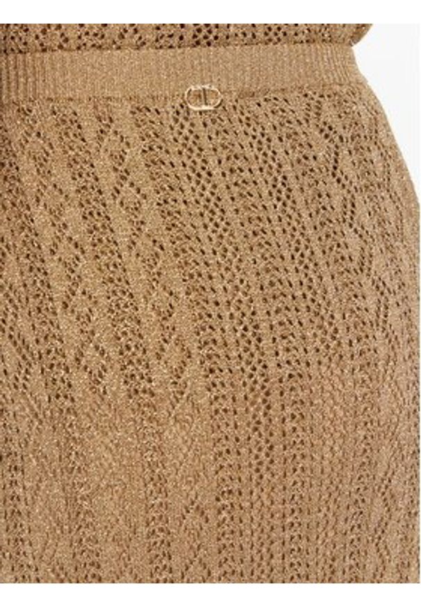 TwinSet - TWINSET Spódnica maxi 251TT3192 Beżowy Slim Fit. Kolor: beżowy. Materiał: wiskoza