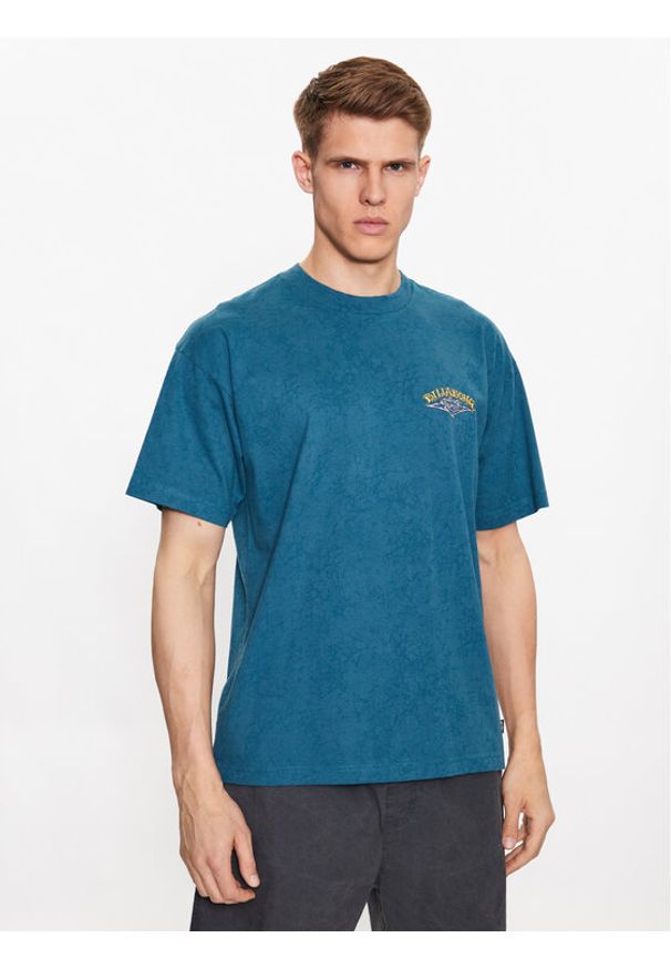 Billabong T-Shirt Arch ABYZT01736 Niebieski Regular Fit. Kolor: niebieski. Materiał: bawełna
