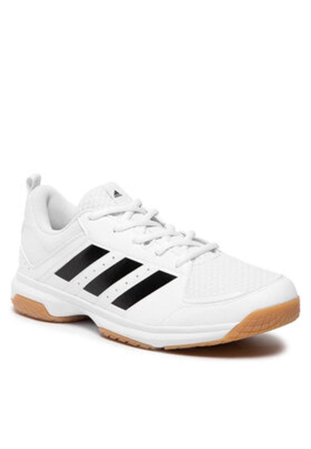 Adidas - adidas Buty halowe Ligra 7 M GZ0069 Biały. Kolor: biały. Materiał: skóra