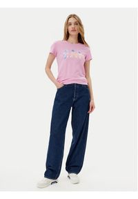 GAP - Gap T-Shirt 776775-06 Różowy Regular Fit. Kolor: różowy. Materiał: bawełna #5