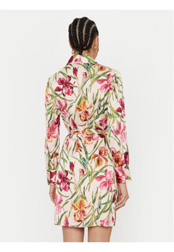 Marciano Guess Sukienka koszulowa 5RGK40 9917Z Kolorowy Regular Fit. Materiał: syntetyk. Wzór: kolorowy. Typ sukienki: koszulowe