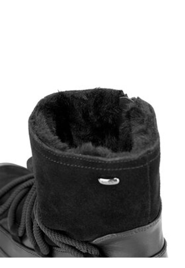 MEXX Botki CEO-MI001714043W Czarny. Kolor: czarny. Materiał: skóra, zamsz
