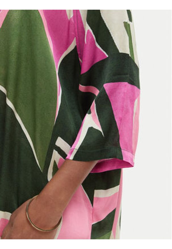 Iconique Sukienka koszulowa Annabelle IC26-098 Kolorowy Relaxed Fit. Materiał: wiskoza. Wzór: kolorowy. Typ sukienki: koszulowe