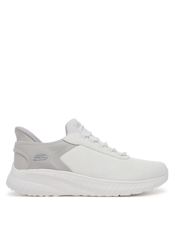 skechers - Skechers Sneakersy Bobs Squad Chaos-Tough Walk 118303/OFWT Biały. Kolor: biały. Materiał: materiał