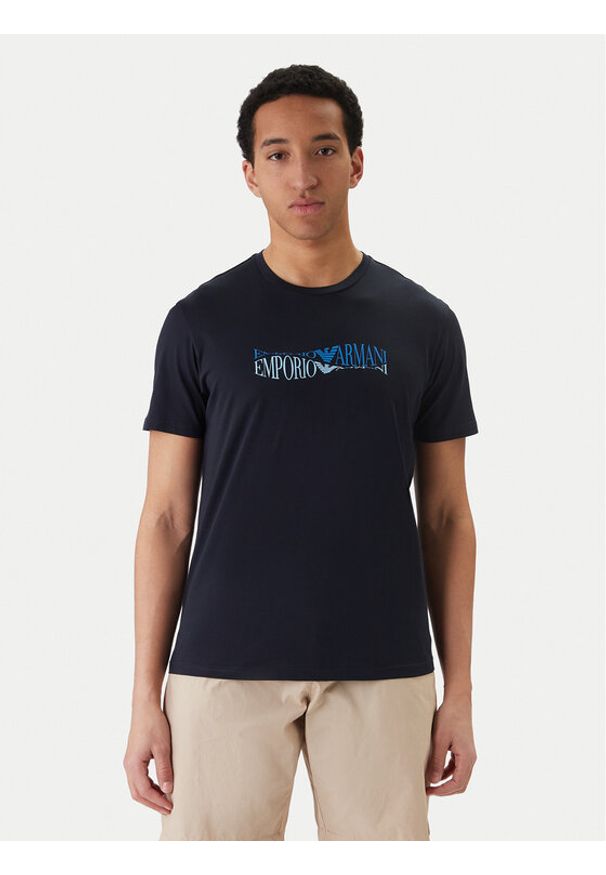 Emporio Armani T-Shirt EM000574 AF20451 FB335 Niebieski. Kolor: niebieski. Materiał: bawełna